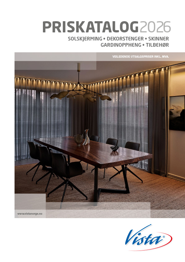 Vista prisliste standardvarer 2026